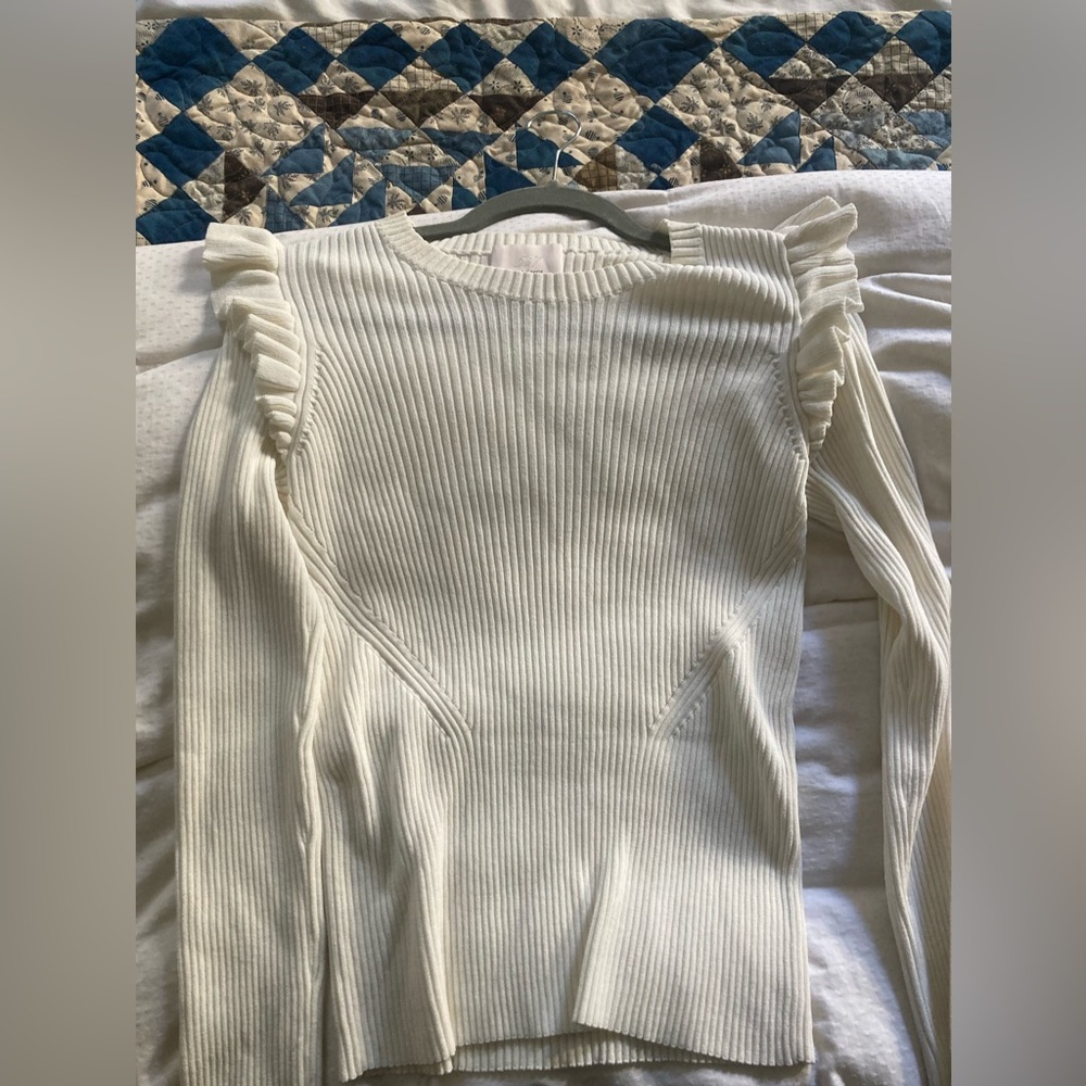 Cinq a sept ruffle top